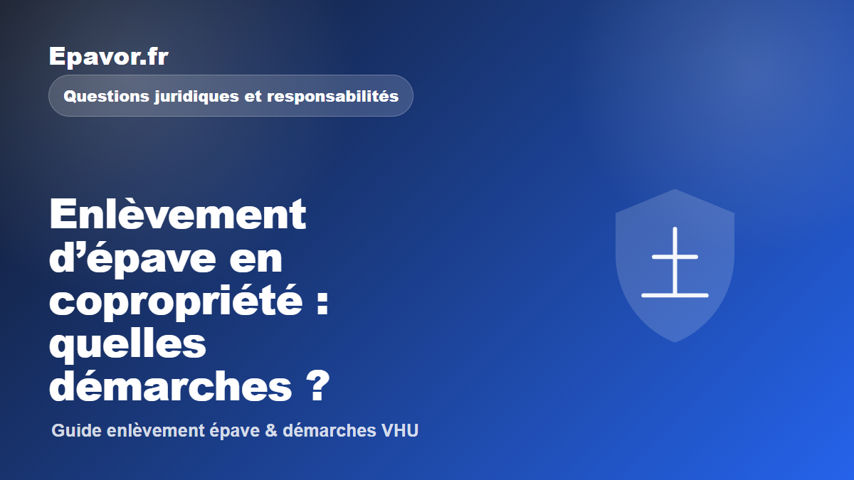 Enlèvement d’épave en copropriété : quelles démarches ?