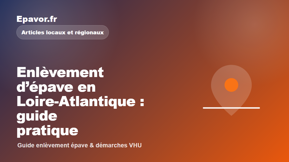 Enlèvement d’épave en Loire-Atlantique : guide pratique - guide Epavor pour véhicule hors d’usage
