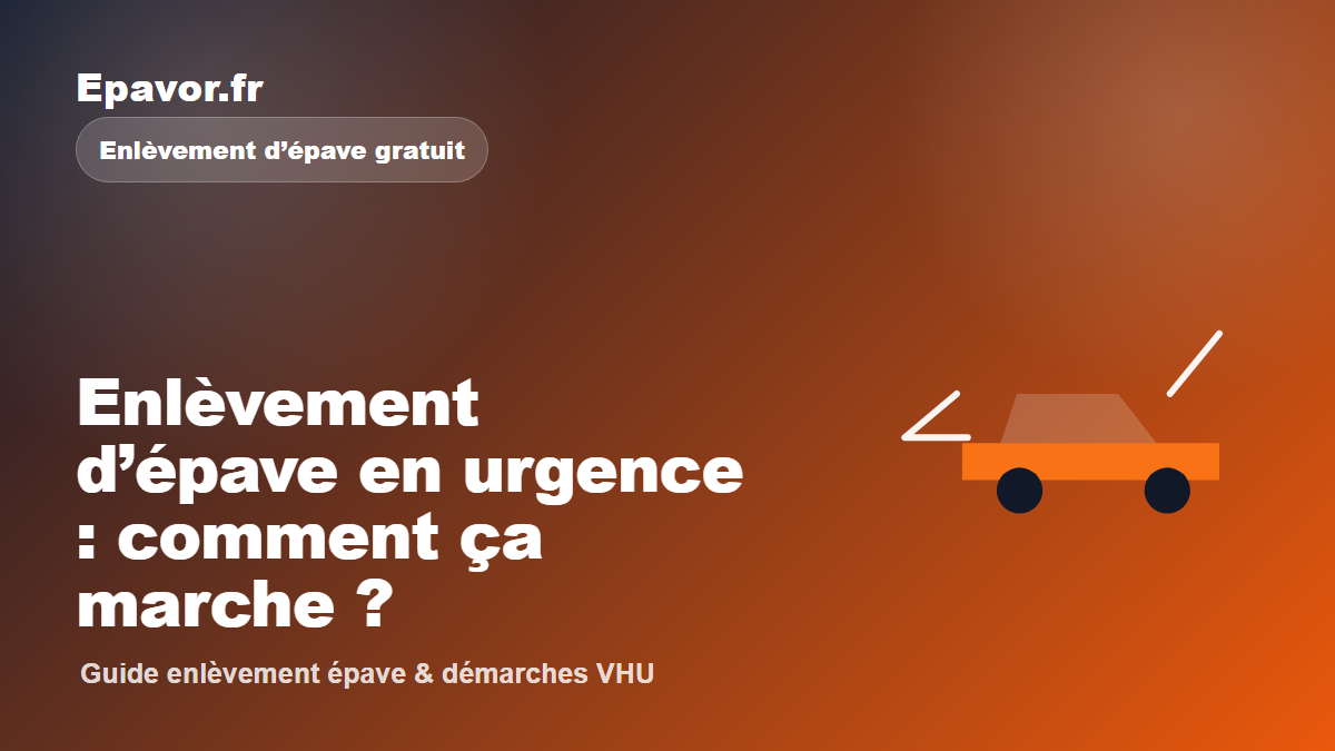 Enlèvement d’épave en urgence : comment ça marche ?