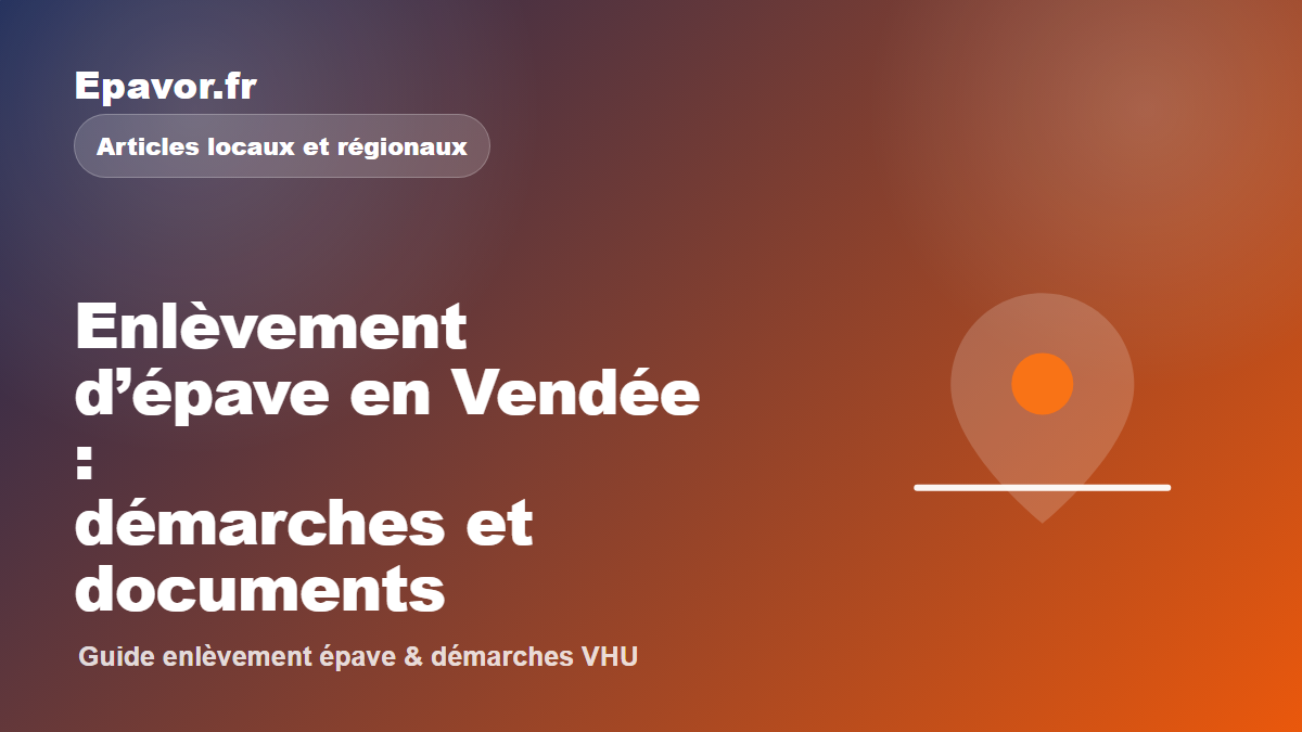 Enlèvement d’épave en Vendée : démarches et documents