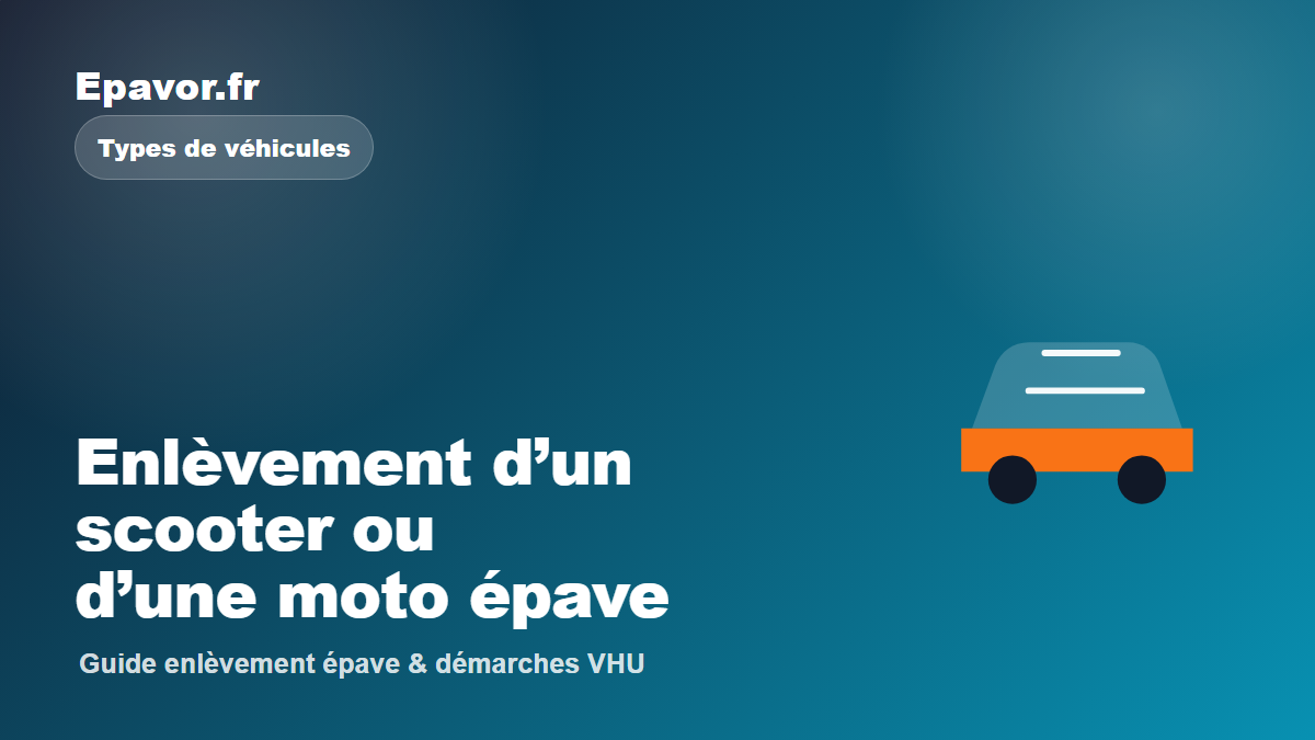 Enlèvement d’un scooter ou d’une moto épave