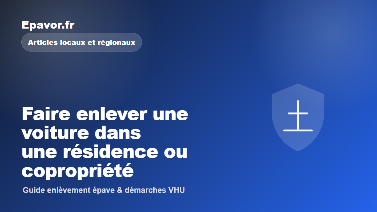 Faire enlever une voiture dans une résidence ou copropriété