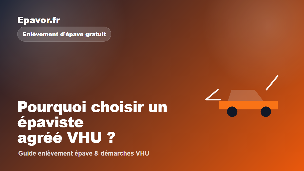 Pourquoi choisir un épaviste agréé VHU - guide Epavor pour véhicule hors d’usage