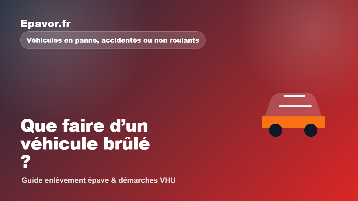 Que faire d’un véhicule brûlé ?