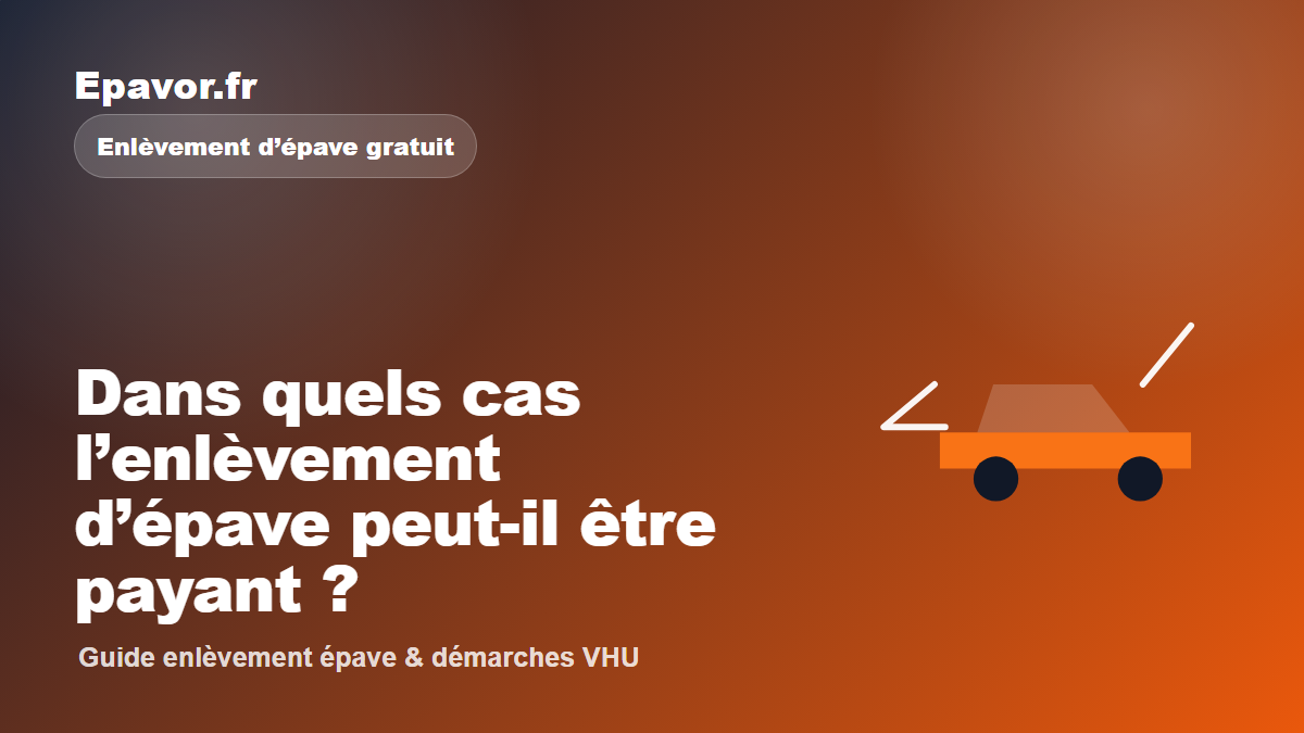 Dans quels cas l’enlèvement d’épave peut-il être payant ?