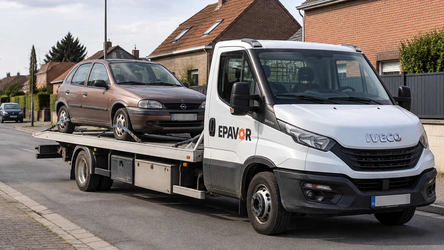 Illustration d’un enlèvement d’épave à Arleux avec une dépanneuse — service d’épaviste.