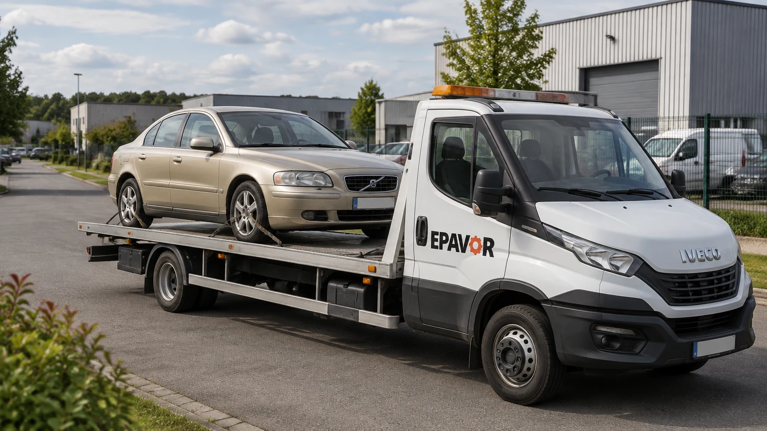 Illustration d’un enlèvement d’épave à Chanceaux-sur-Choisille avec une dépanneuse — service d’épaviste.