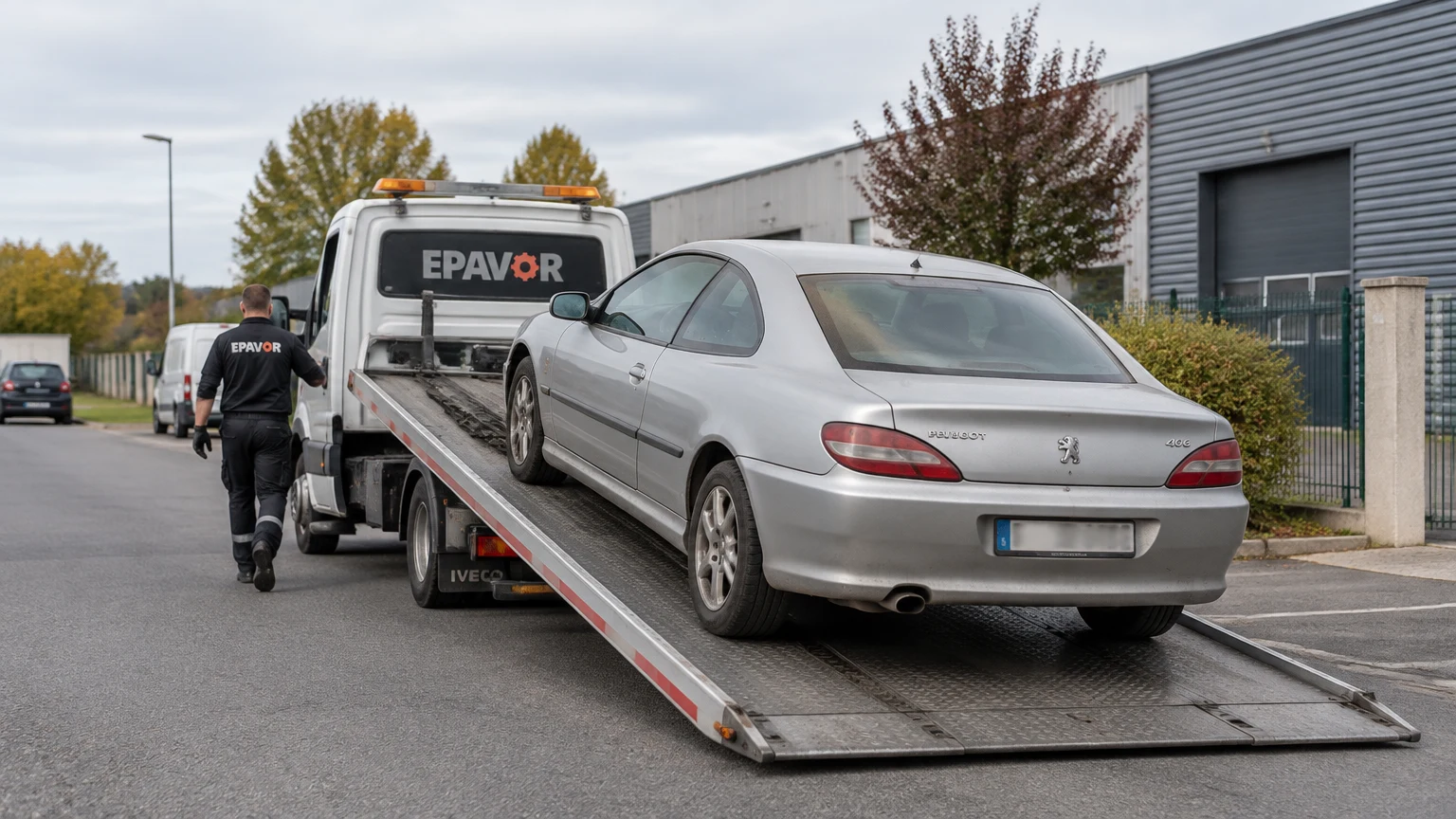 Illustration d’un enlèvement d’épave à Feuquières-en-Vimeu avec une dépanneuse — service d’épaviste.