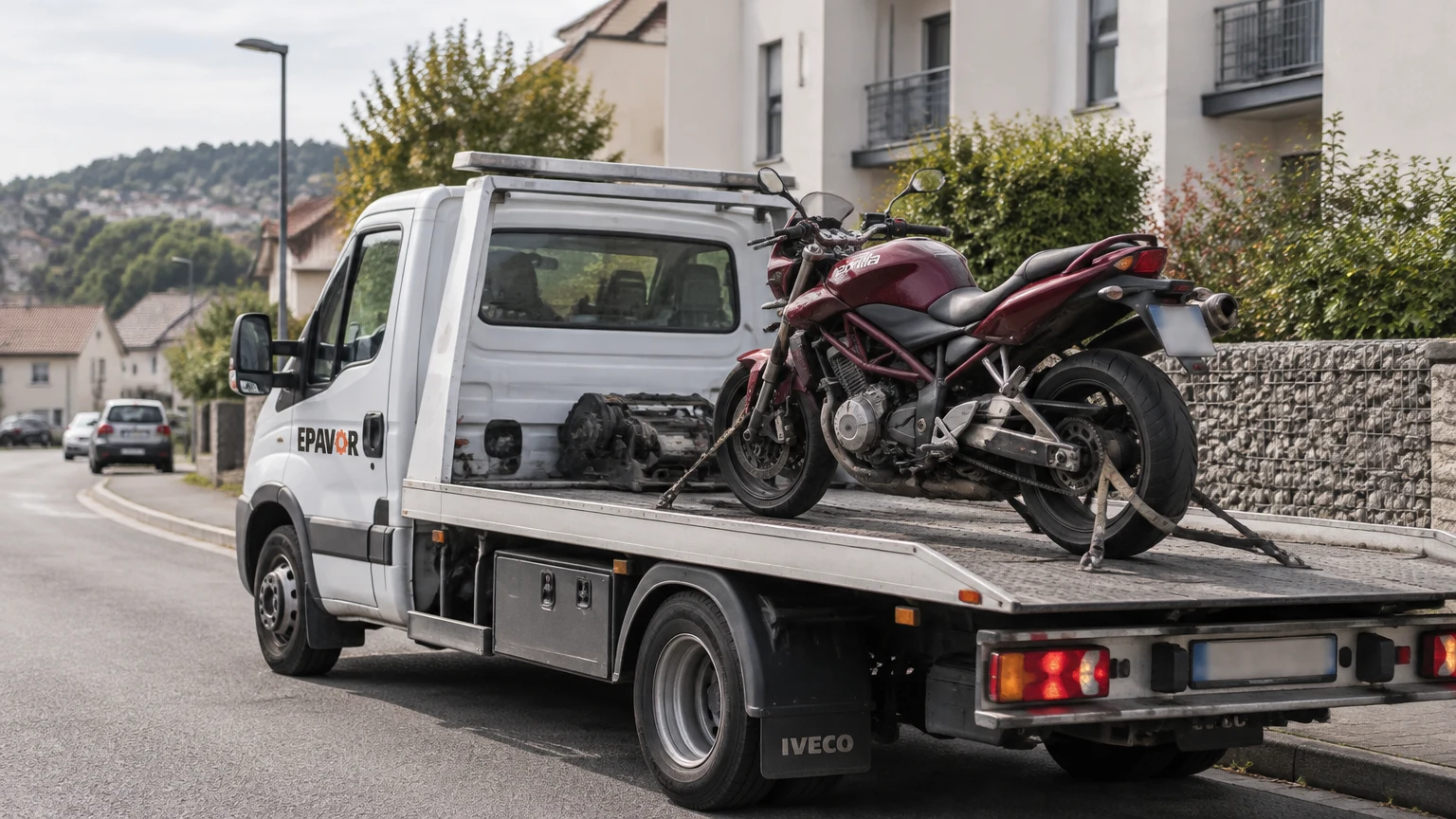 Illustration d’un enlèvement d’épave à Héricourt avec une dépanneuse — service d’épaviste.