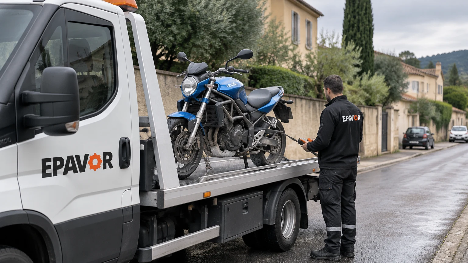 Illustration d’un enlèvement d’épave à Lauris avec une dépanneuse — service d’épaviste.
