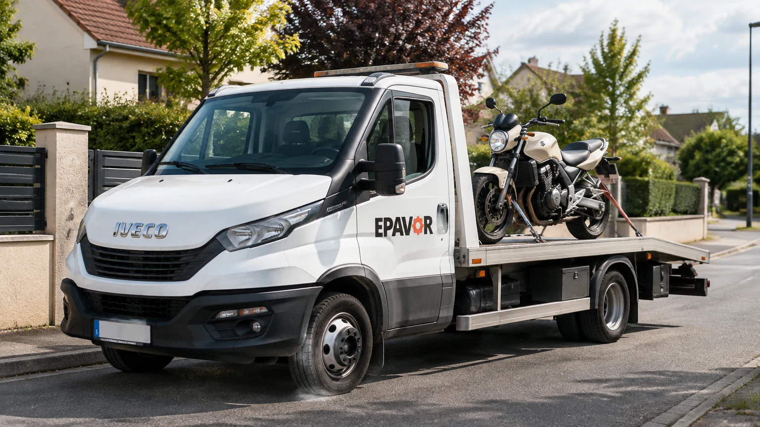 Illustration d’un enlèvement d’épave à Lésigny avec une dépanneuse — service d’épaviste.