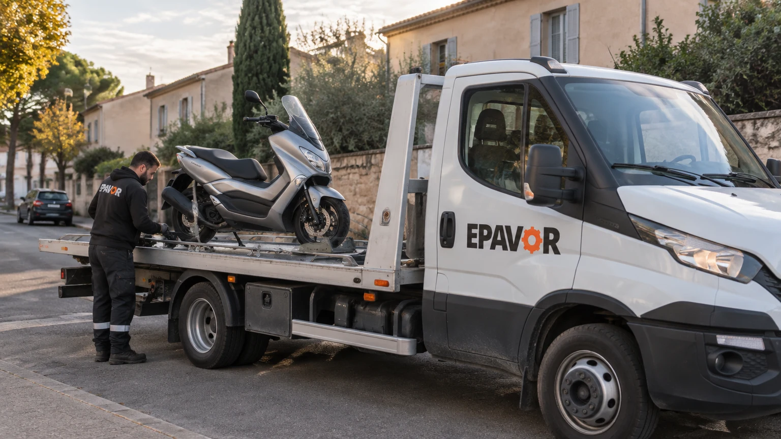 Illustration d’un enlèvement d’épave à Saint-Cannat avec une dépanneuse — service d’épaviste.