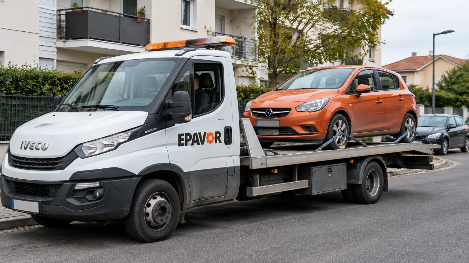 Illustration d’un enlèvement d’épave à Seilh avec une dépanneuse — service d’épaviste.