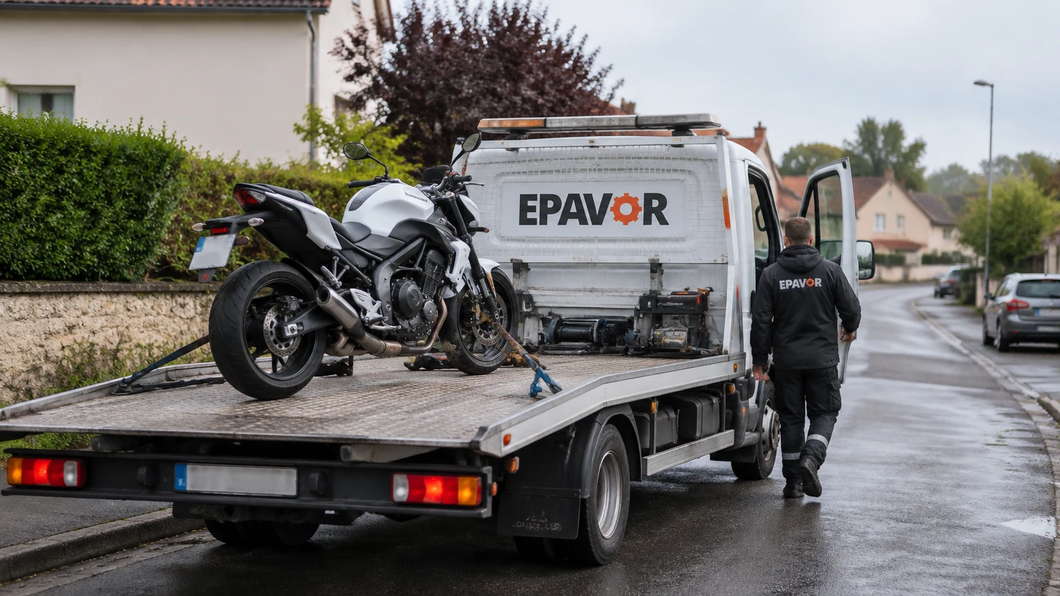 Illustration d’un enlèvement d’épave à Trouy avec une dépanneuse — service d’épaviste.